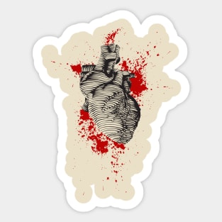 Bloody Heart Sticker